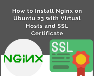 How to Install Nginx on Ubuntu 23 with Virtual Hosts and SSL Certificate