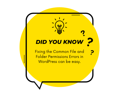 How To Fix Common File And Folder Permissions Error In WordPress