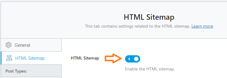 HTML Sitemap