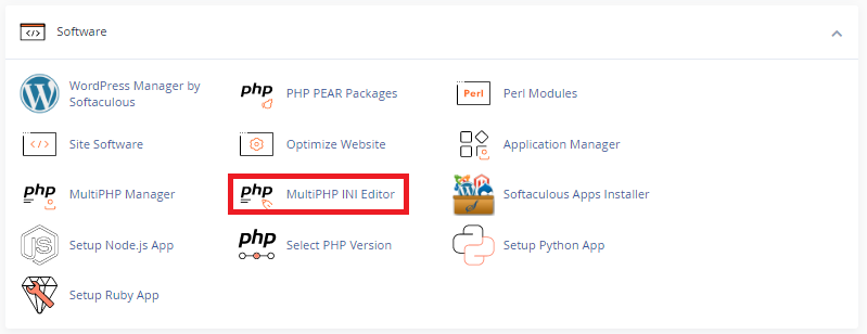 How to increase PHP values from cPanel