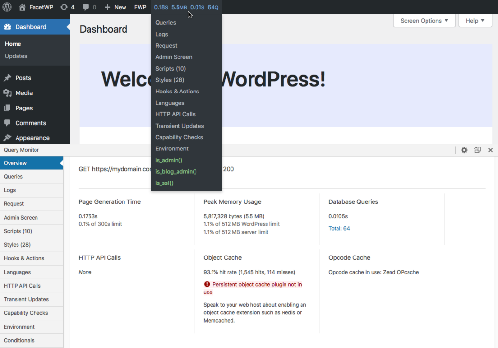 Using the Query Monitor Plugin to Debug WordPress Performance Issues