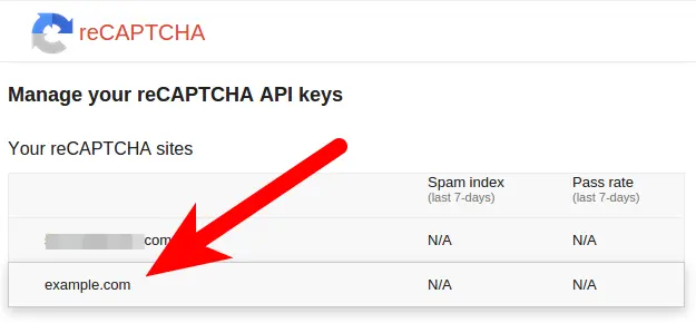 Generate Your reCAPTCHA API Keys